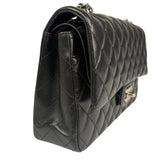 Chanel Black Quilted Leather Classic Medium Double Flap Bag 2017