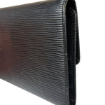 Louis Vuitton Black Epi Leather Long Wallet
