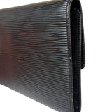 Louis Vuitton Black Epi Leather Long Wallet