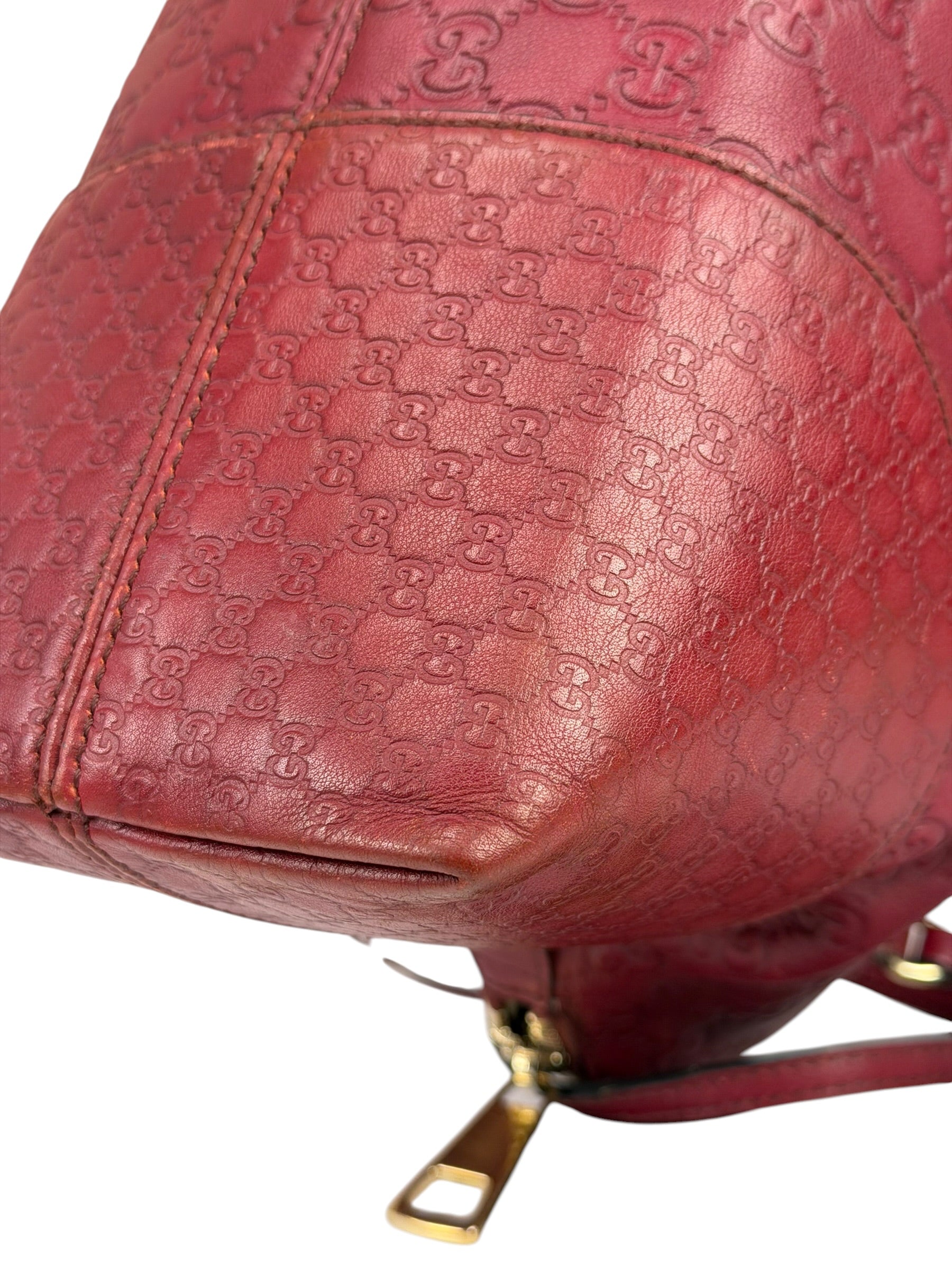 Gucci Ruby Red Bree Dome Tote