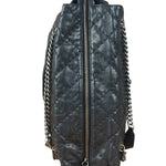 Chanel Black Leather Paris Moscow Flap/Chain Shoulder Bag 2005