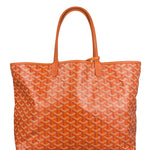 Goyard Saint Louis Orange Leather Tote Bag
