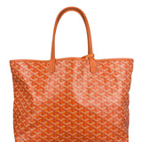 Goyard Saint Louis Orange Leather Tote Bag