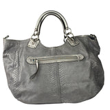 Coach Grey Pythonskin  Indy Babouska Two-Way Shoulder Bag