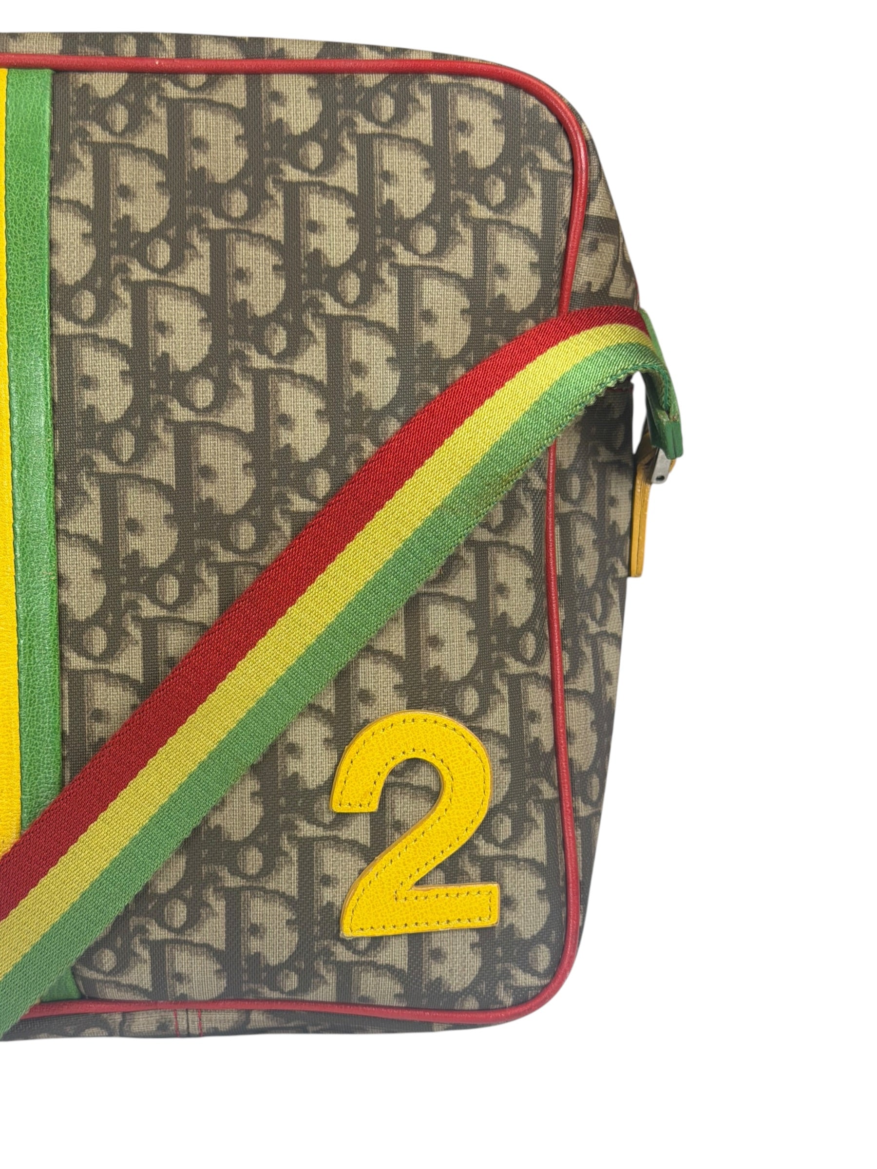 Christian Dior Brown Rasta Totter No.2 Messenger Bag