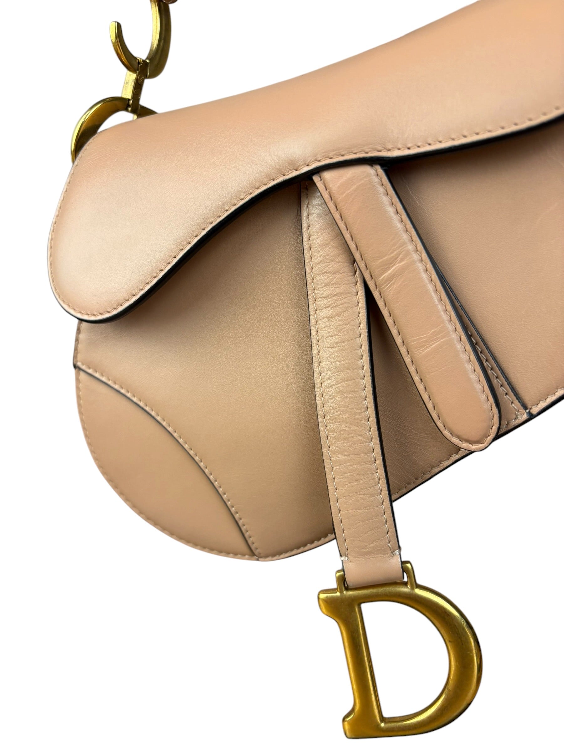 Christian Dior Blush Pink Mini Saddle Bag