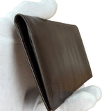 Christian Dior Brown Leather Bifold Checkbook Wallet