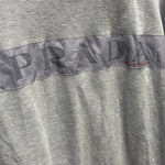 Prada Grey Long Sleeve High Neck Top