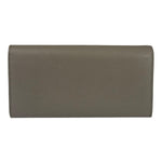 Celine Grey Leather Long Flap Wallet