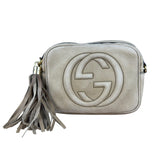 Gucci Brown Suede Soho Disco Crossbody Beige