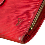 Louis Vuitton Vintage Red Epi Leather Agenda Cover Pochette