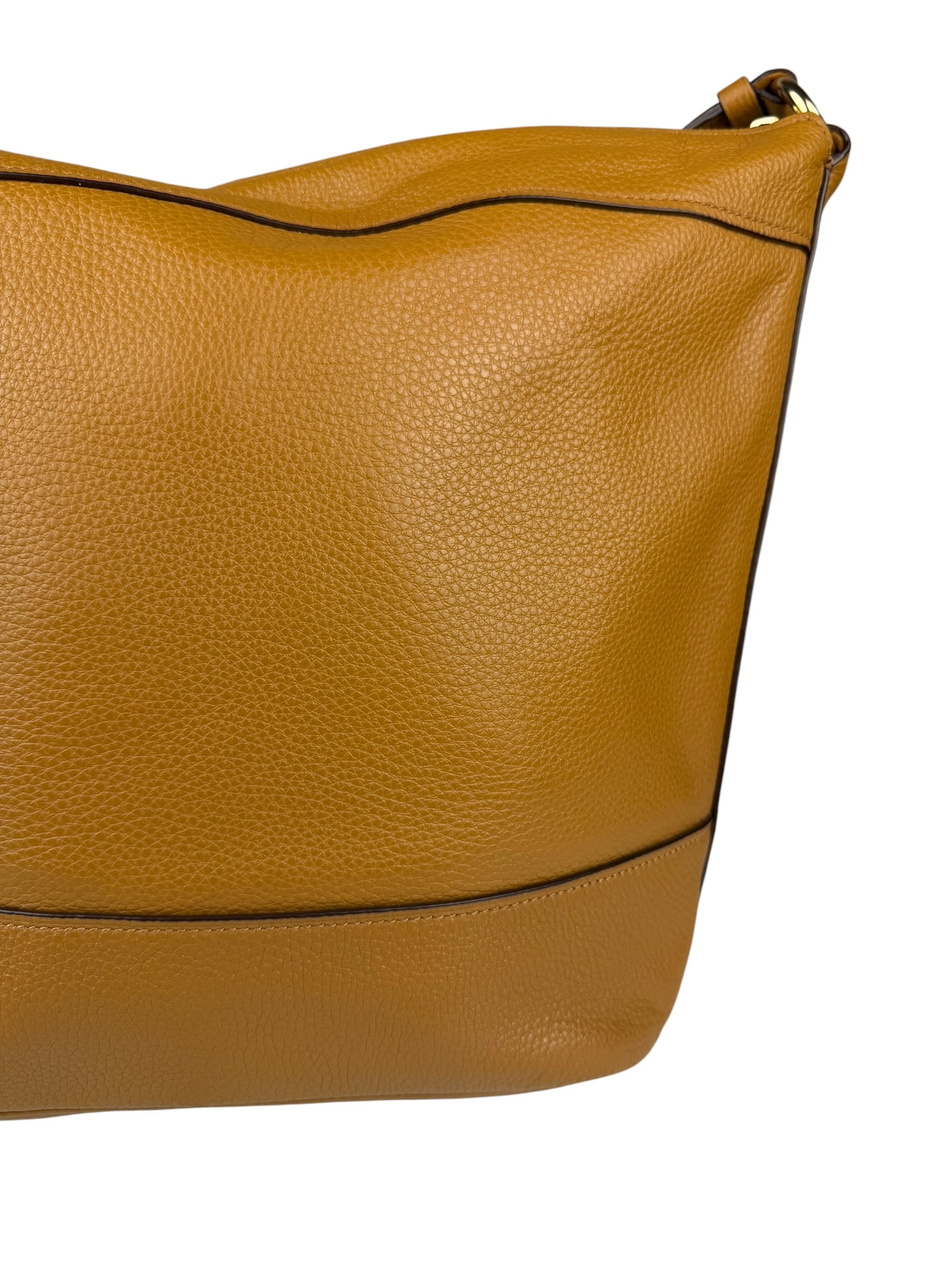Coach Camel Leather Paxton Bucket Crossbody