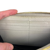 Balenciaga Grey Leather Moto Long Wallet