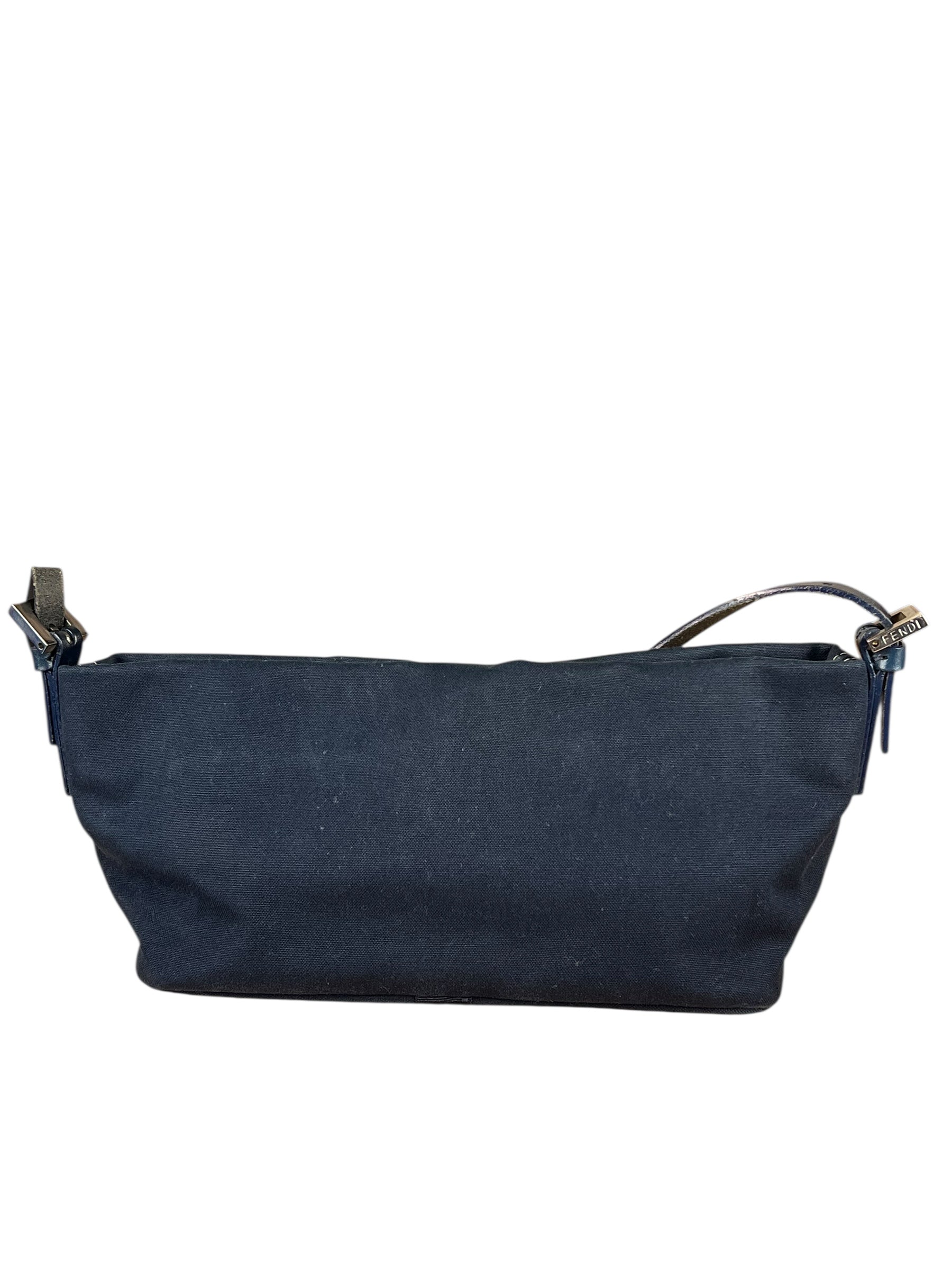 Fendi Vintage Navy Wave Buckle Pochette