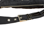 Prada Black Tessuto Nylon Leather Trim Shoulder Bag