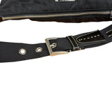 Prada Black Tessuto Nylon Leather Trim Shoulder Bag