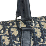 Christian Dior Vintage Blue Oblique Trotter Boston Bag
