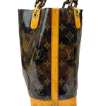 Louis Vuitton Black Vinyl/Leather Trim Cabas Ambre Tote PM
