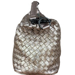 Bottega Veneta Metallic Intrecciato Ciambrino Shoulder Bag