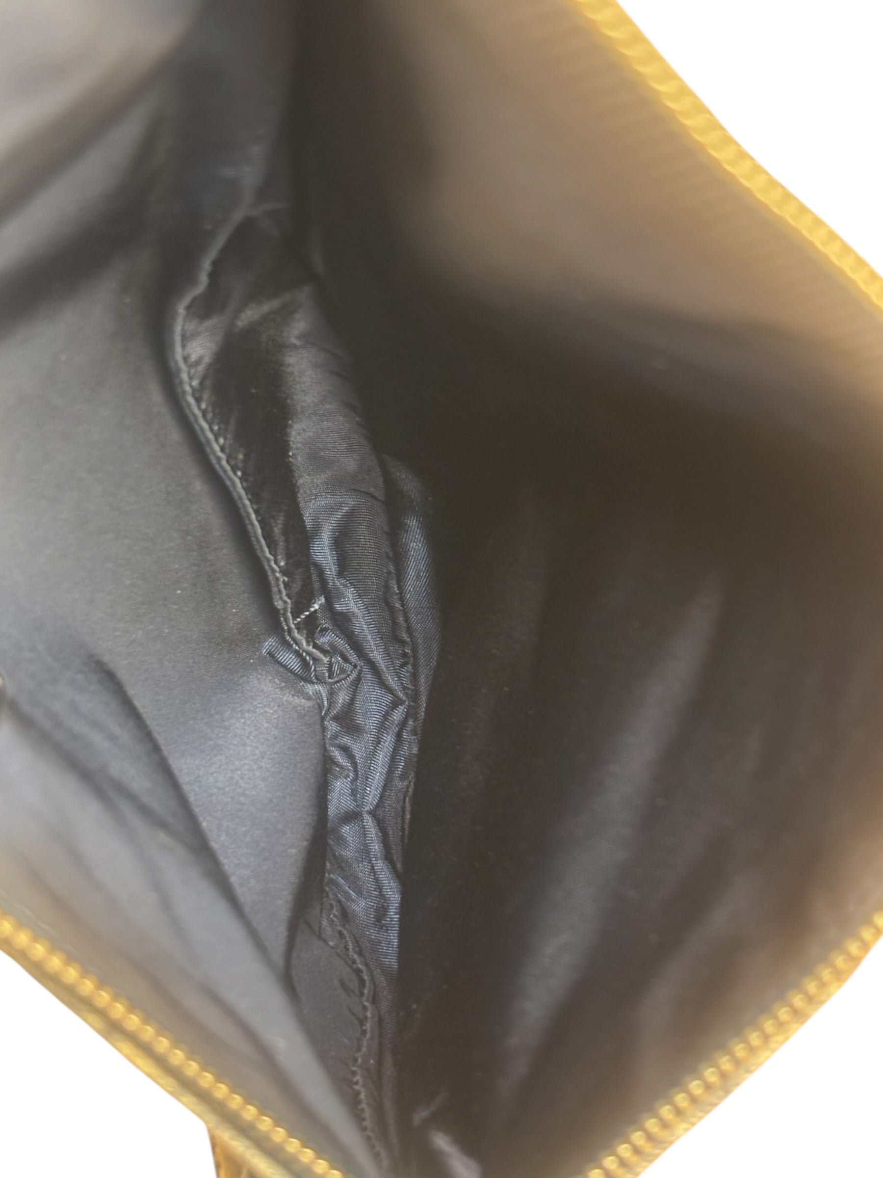 Christian Dior Vintage Denim Leather Trim  Saddle Pochette