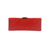 Balenciaga Red Leather Hourglass XS Rhinestones Two-Way Bag