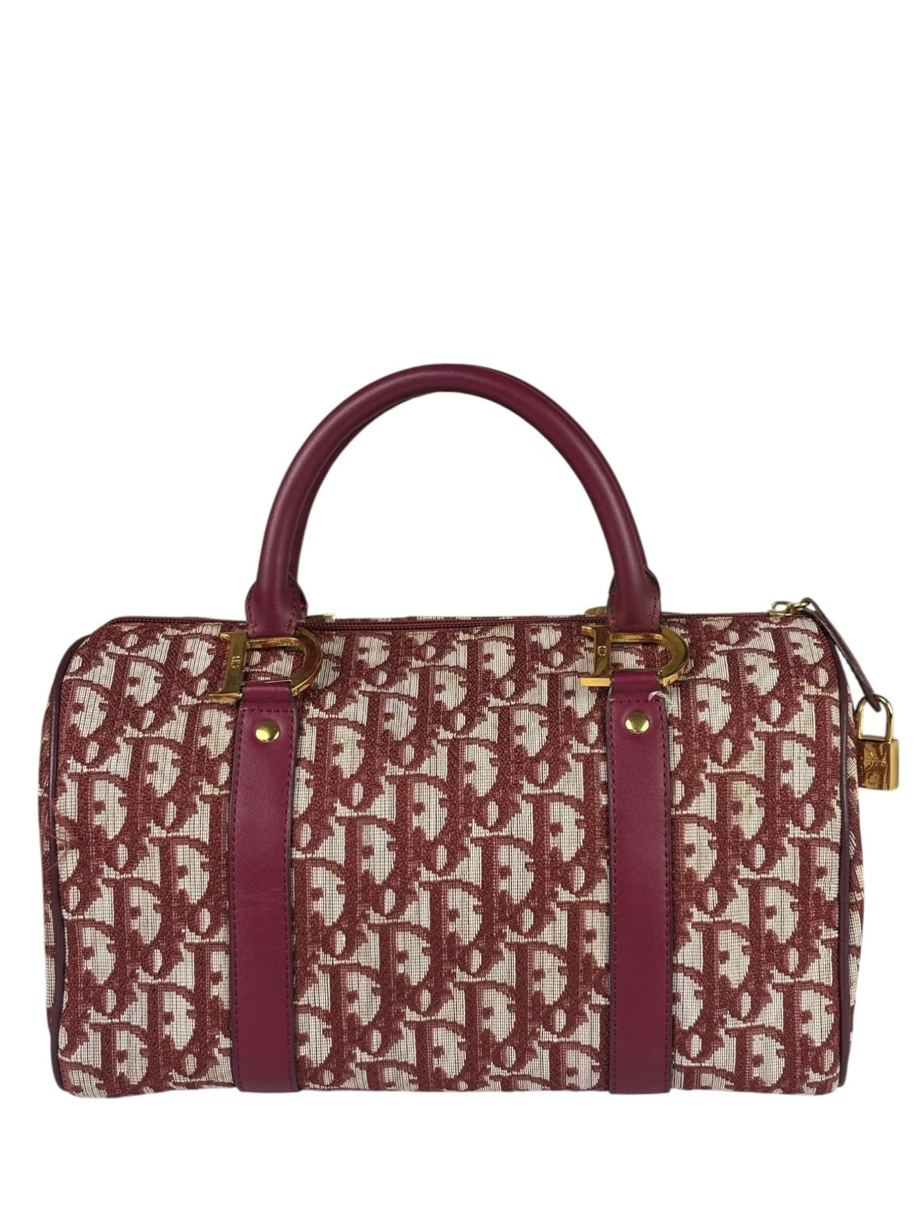 Christian Dior Red Trotter Boston Bag