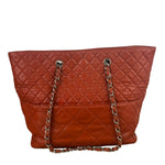 Chanel Red Quilted Calfskin In The Business Tote 2011