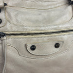 Balenciaga Vintage Almond Beige Leather Small City Two-Way Bag