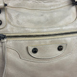 Balenciaga Vintage Almond Beige Leather Small City Two-Way Bag
