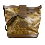 Fendi Vintage Zucca FF Bucket Shoulder Bag