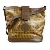 Fendi Vintage Zucca FF Bucket Shoulder Bag