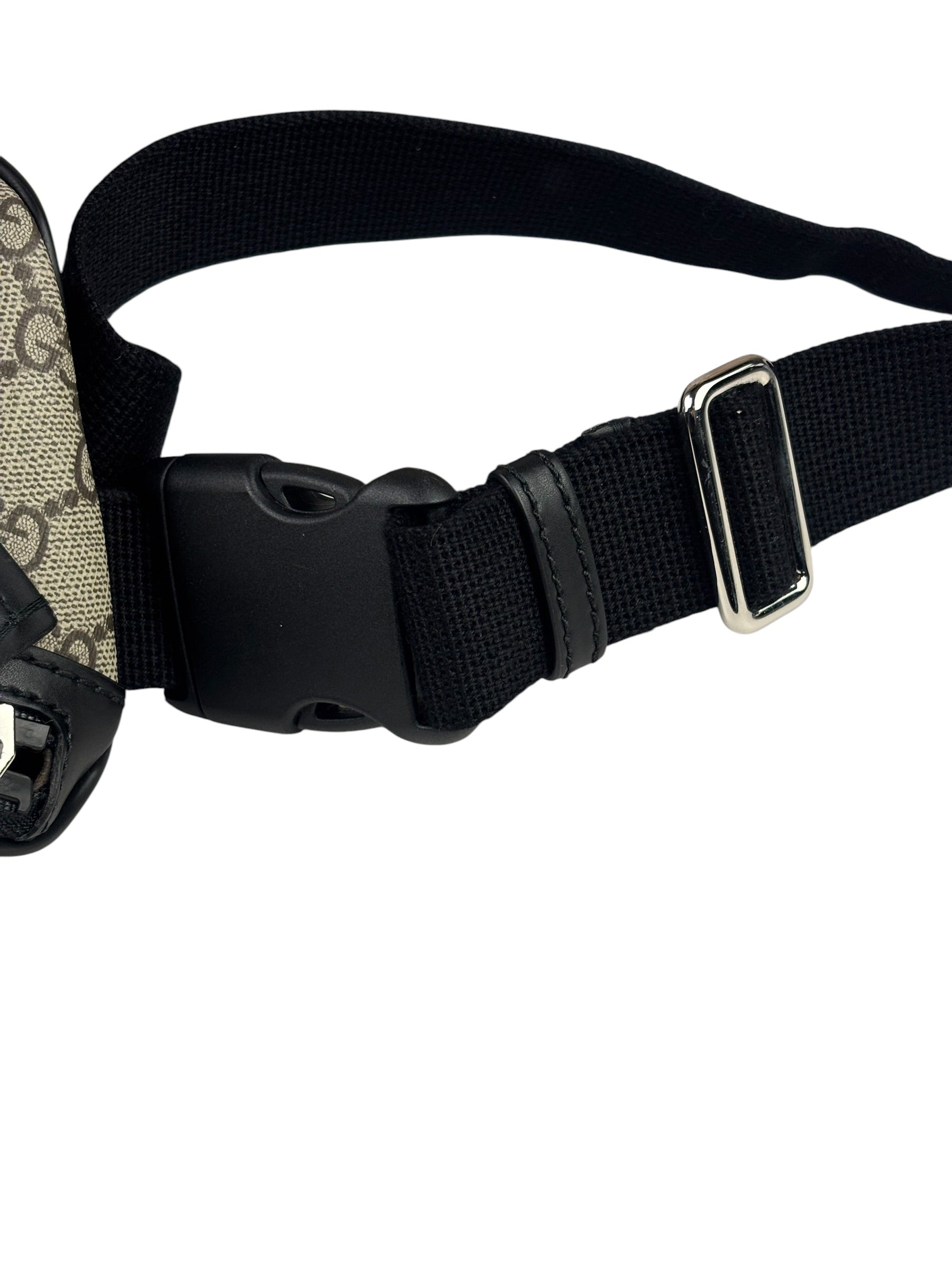 Gucci Beige/Black Leather GG Eden Belt Bag