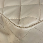 Chanel Beige Clair Jumbo Classic Flap Shoulder Bag 1990
