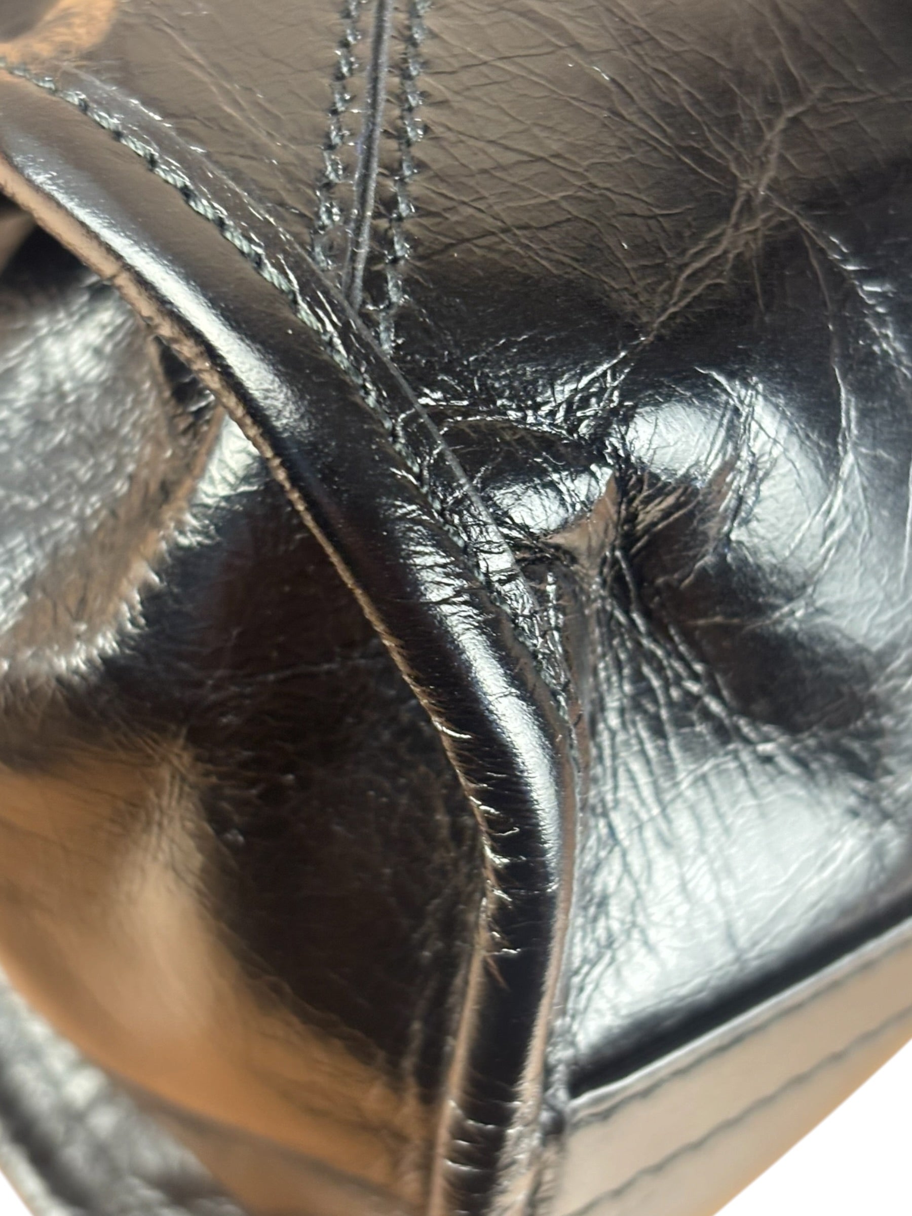 Prada Calfskin Bonnie Shoulder Bag Black