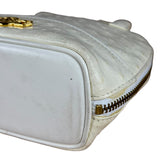 Versace Vintage Mini Osctrich Leather Top Handle Bag