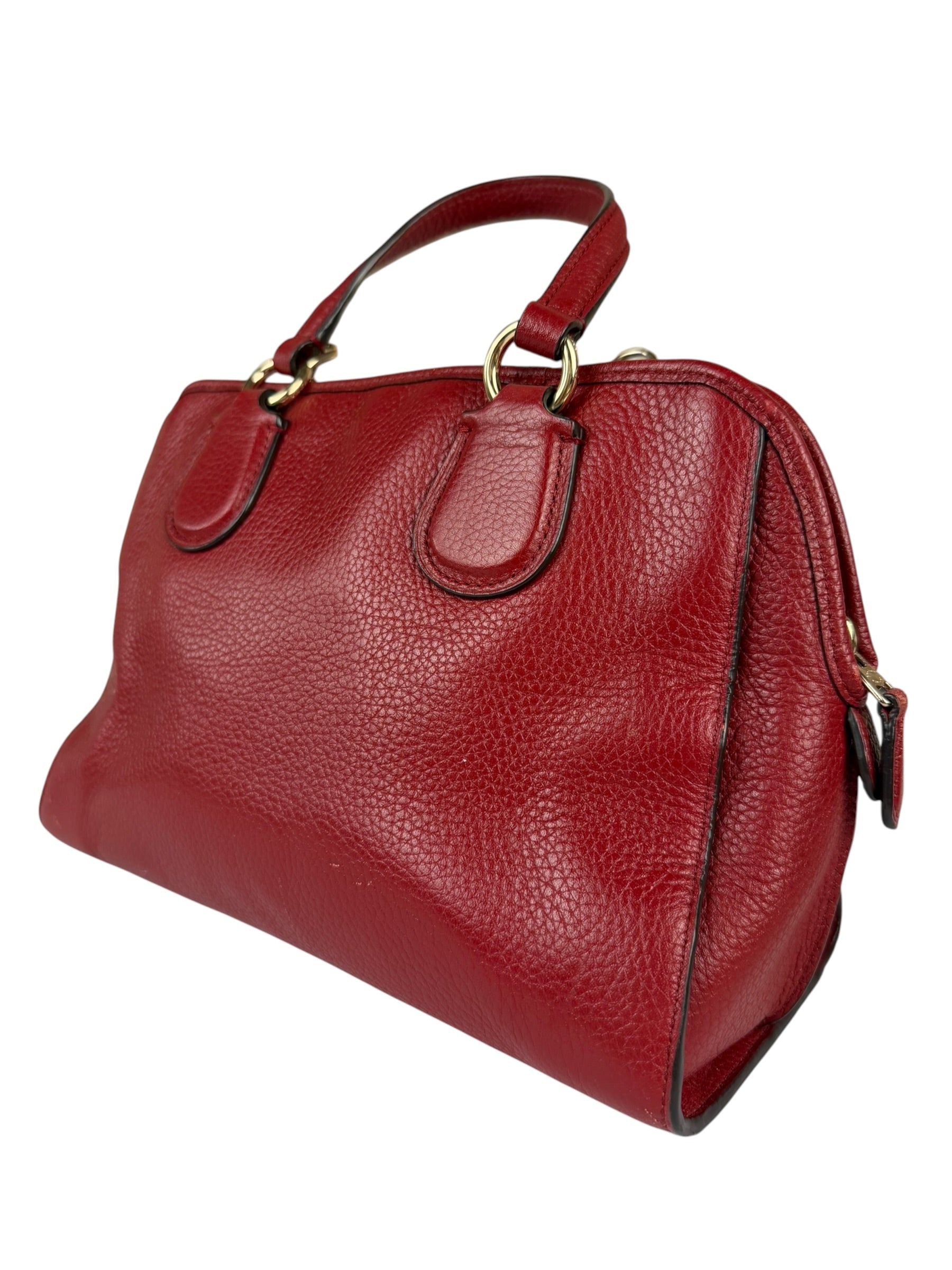 Coach Red Leather Mini Rowan Two-Way Bag