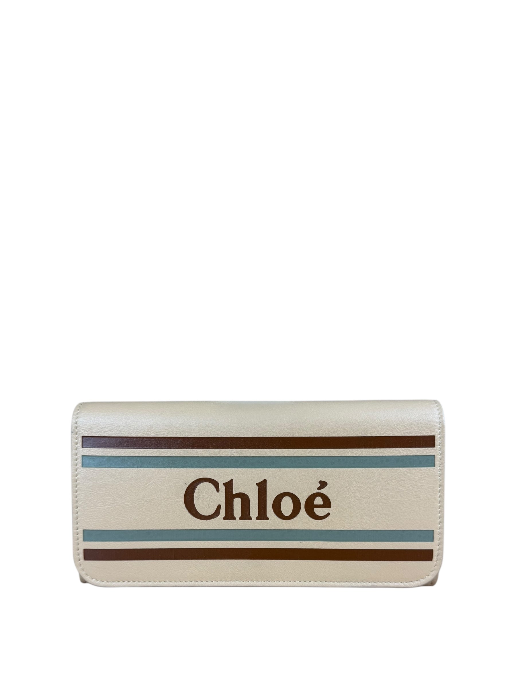 Chloé Vick Leather Long Wallet