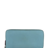 Hermes Blue Leather Silk'In Azap Long Wallet