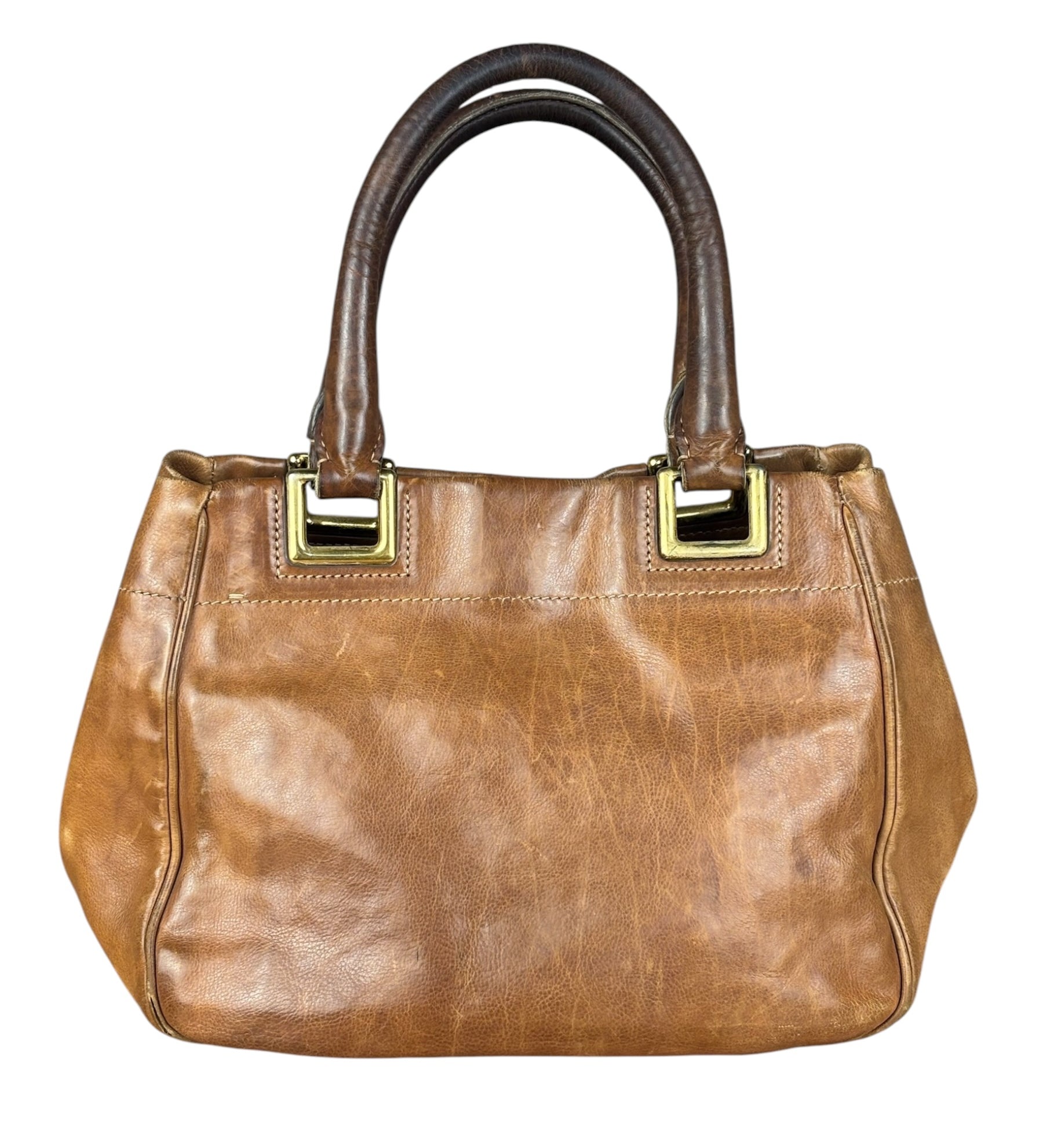 Prada Brown Leather 2Way Bag