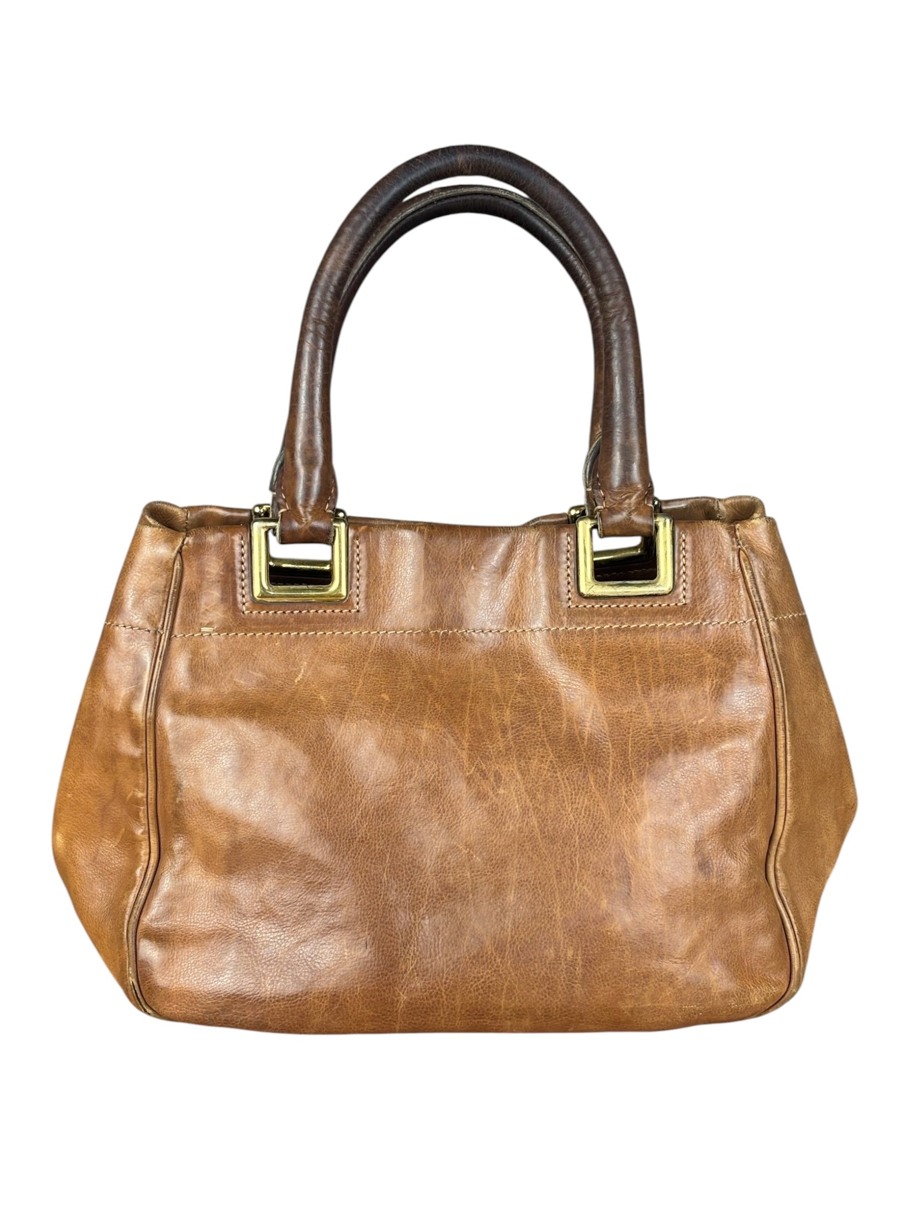 Prada Brown Leather 2Way Bag
