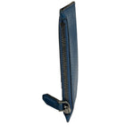 Salvatore Ferragamo Navy Calfskin Coin/Card Holder
