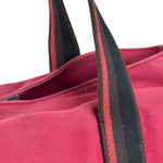 Hermes Bicolor Cotton/Leather Troca Horizontal Tote Bag