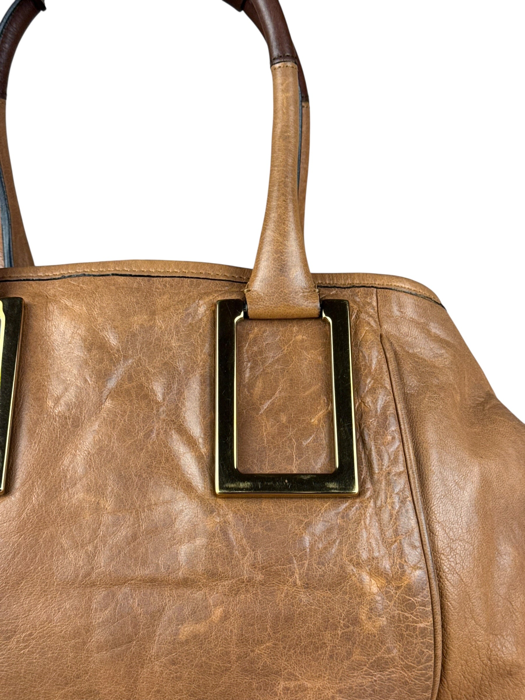 Chloé Brown Leather Ethel Tote Bag