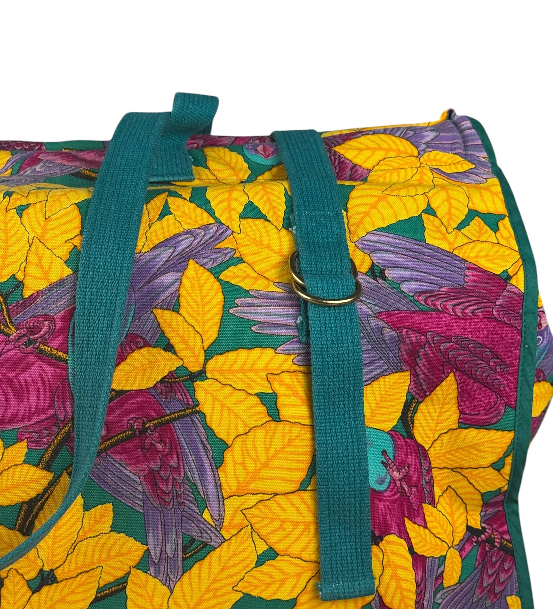 Hermes Les Perroquets Canvas Tote Bag