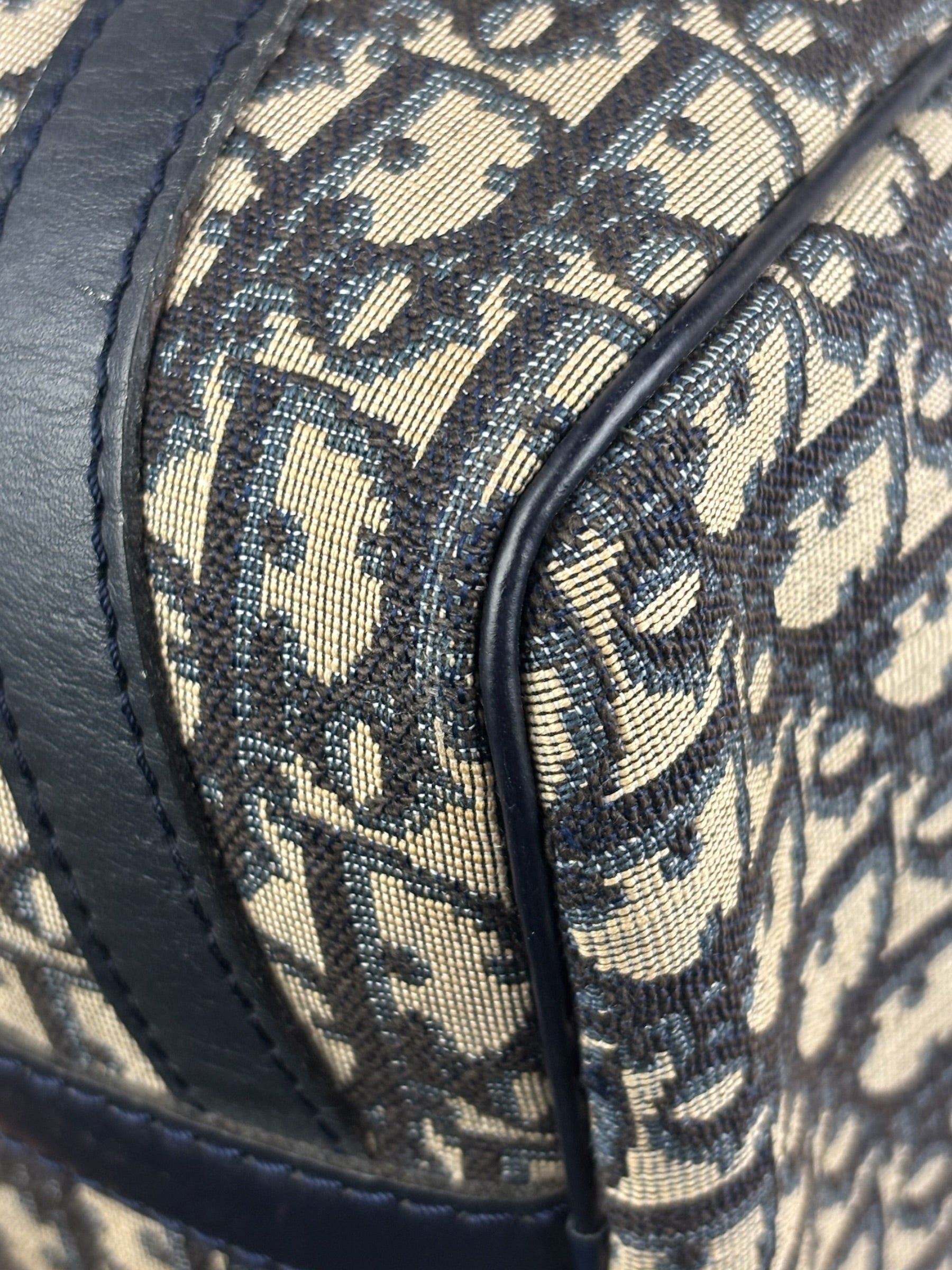 Christian Dior Vintage Trotter Oblique Bowling Mini Boston Hand Bag