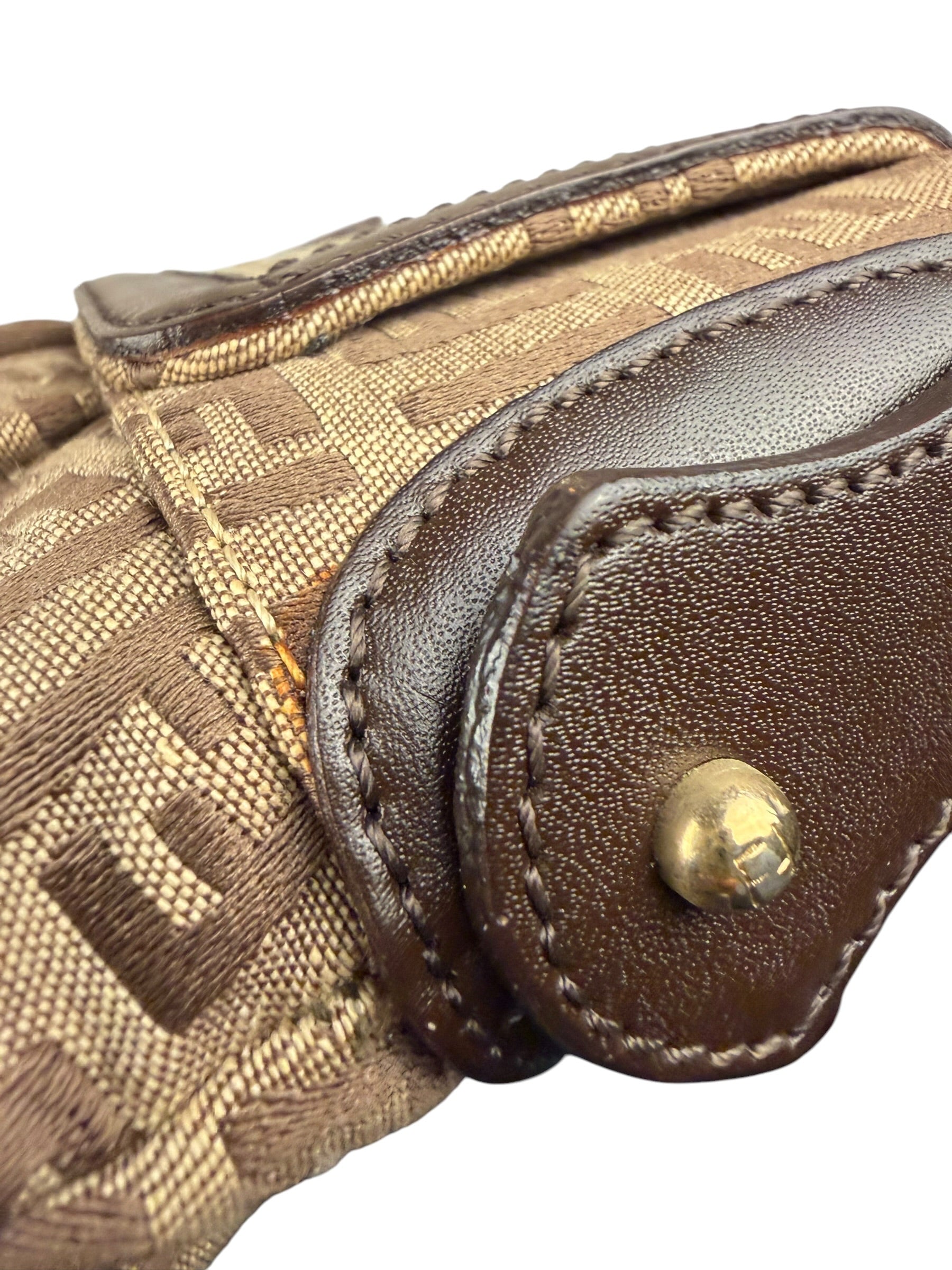 Fendi Zucca Chef Flap Shoulder Bag
