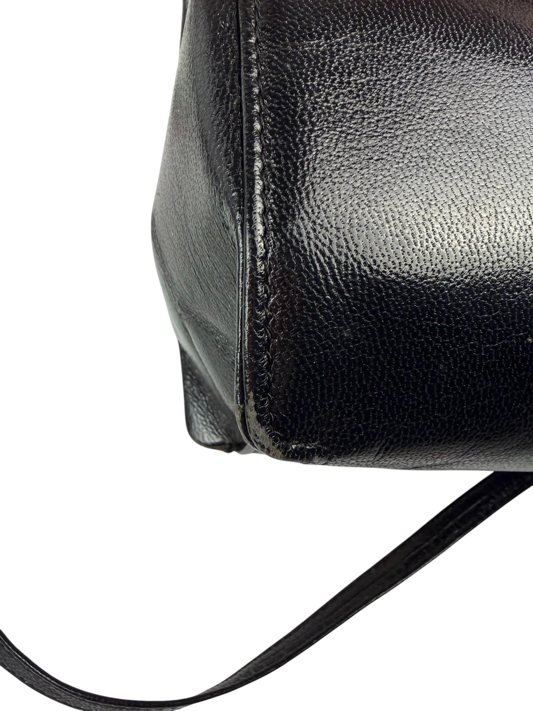 Chloe Vintage Black Leather Shoulder Bag