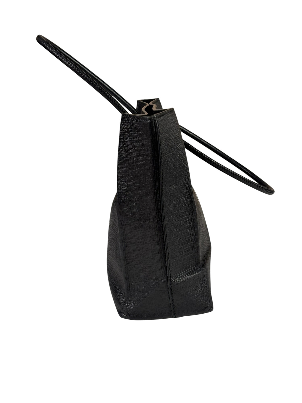 Balenciaga Black Leather Small Shopping Two-Way Tote