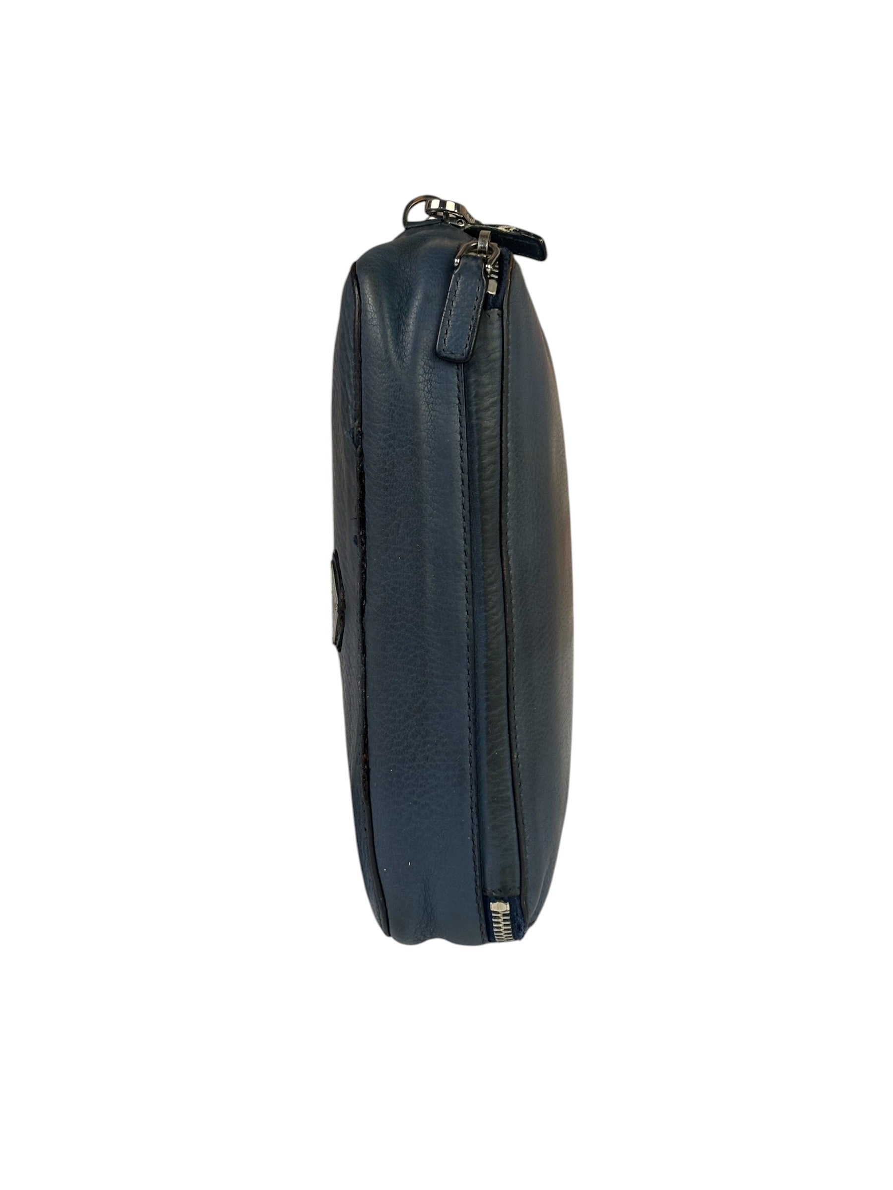 Prada Navy Blue Leather Camera Bag