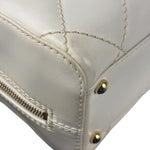 Chanel White CC Lambskin Wild Stitch Handbag 2003